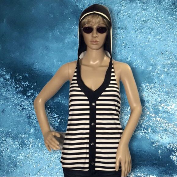 Pulassi Chinese Striped Hooded Tankini Swi… - Picture 1 of 10